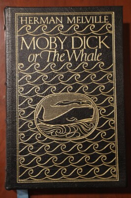 MOBY DICK by Herman Melville EASTON PRESS Leather-Bound Collectible Book 1977-image