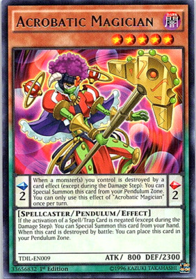 Acrobatic Magician TDIL-EN009 Yu-Gi-Oh! Card Light Play 1st Edition-image