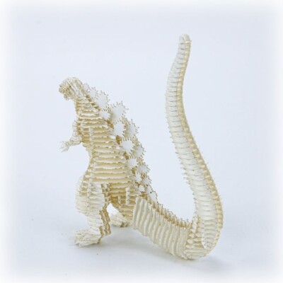 Tiny Shin Godzilla SHIN GODZILLA 129_white cardboard assembly kit JP NEW-image