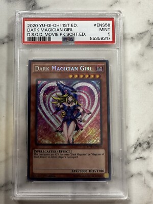 Yu-Gi-Oh! Dark Magician Girl MVP1-ENS56 1st Edition Secret Rare PSA 9 Mint-image