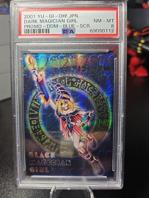 Yugioh Dark Magician Girl DDM Promo Dungeon Dice Blue Secret Rare PSA 8-image