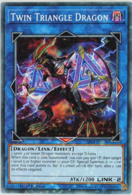 Yugioh Twin Triangle Dragon SP18-EN036 Starfoil Rare 1st Edition-image