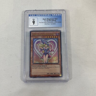 Yugioh Dark Magician Girl 1st Edition MVP1-ENS56 CGC 9 MINT - 2020 Secret Rare-image