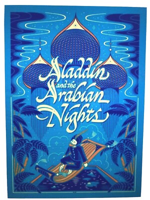 ALADDIN & the ARABIAN NIGHTS  Illustrated Leather Bound Sealed New-image