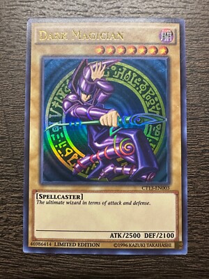 Yu-Gi-Oh TCG Dark Magician CT13-EN003 Limited Edition Ultra Rare Card - LP-image