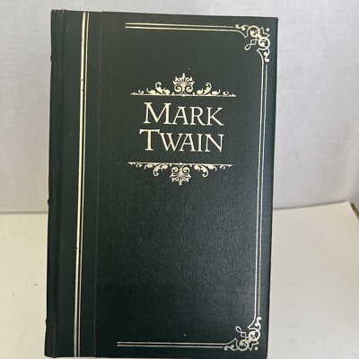 Mark Twain Leatherbound Amaranth Press 1981 Tom Sawyer Huck Finn Short Stories-image