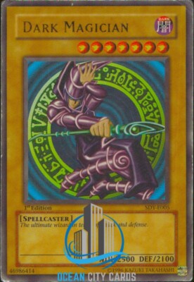 Yugioh Dark Magician SDY-E005 1st Edition Ultra Rare HP-image