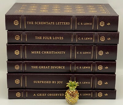 Easton Press CS Lewis MERE CHRISTIANITY GREAT DIVORCE SCREWTAPE LETTERS SCARCE!-image