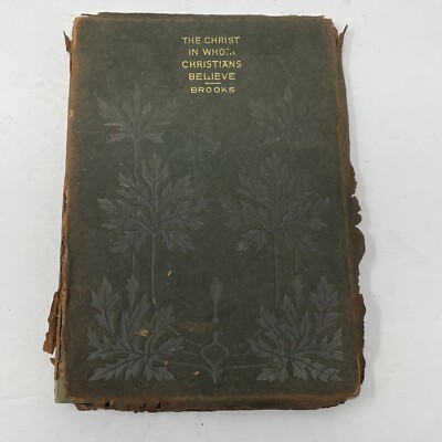 1896 The Christ Whom Christians Believe Leather Mini Book Distressed Altemus-image