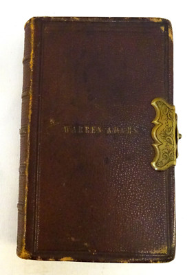 Vintage 1850 THE BOOK OF COMMON PRAYER THE SACRAMENTS Leather Bound & Clasp -image