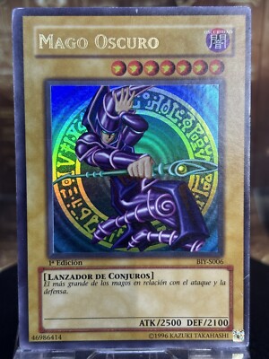 Yugioh! Mago Oscucuro Dark Magician Ultra Rare BIY-S006 Spanish-image