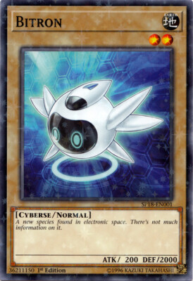 Bitron - SP18-EN001 - Starfoil Rare - 1st Edition NM YuGiOh!  Star Pack VRAINS-image
