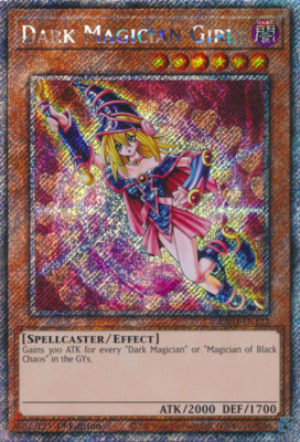 Yu-Gi-Oh! Dark Magician Girl Alternative Art C RA03-EN123 Platinum Secret Rare-image