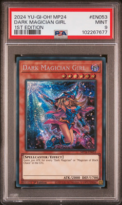 2024 YU-GI-OH! MP24-25TH ANV TIN: DUELING MIRRORS DARK MAGICIAN GIRL PSA 9-image