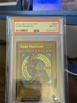 Yugioh 2002 - Dark Magician - SDY-006 Ultra Rare Holo - PSA 8-image