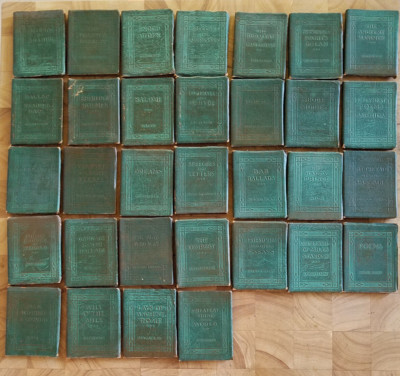 Antique Book Miniatures Little Leather Library Corporation, Set of 32 VG 1920's-image