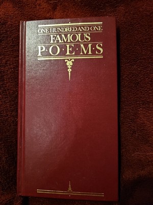 101 Famous Poems Poetry Collection Keats Wordsworth Byron more Leatherbound 1958-image
