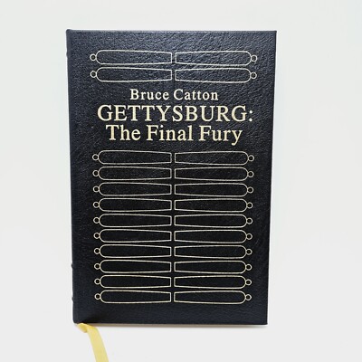 Gettysburg The Final Fury Bruce Catton Leather Bound Book Collectors Edition -image