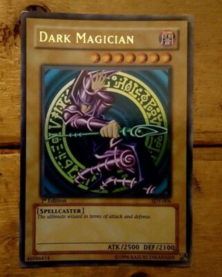 Yu-Gi-Oh yugioh Dark Magician SDY-006 Ultra 1st edition 1996 English 〔Rank:C］-image