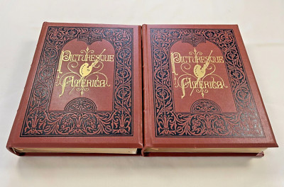 Easton Press 2V PICTURESQUE AMERICA William Cullen Bryant DELUXE LTD ED #84/400-image