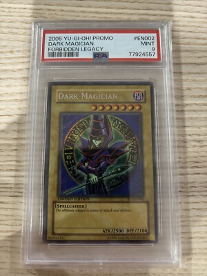 2005 YU-GI-OH Forbidden Legacy DARK MAGICIAN tcg yugioh Promo #FL1-EN002 PSA 9-image
