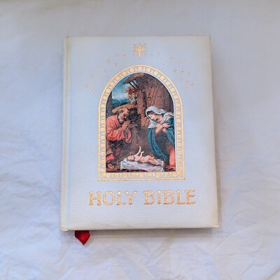 Holy Bible-Samuel H Kress Collection/1960’s/Deluxe Family Bible/Hardback Leather-image