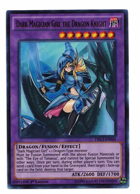 Yu-Gi-Oh Card: Dark Magician Girl The Dragon Knight DRL3-EN044 Ultra 1st! NM-image