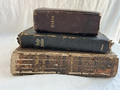 Antique 1873 Bible leather bible collection-image