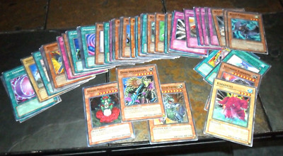60 CARDS  1ST EDITION YUGIOH 2 RARE FOILS & 2 POKEMON GAME-image