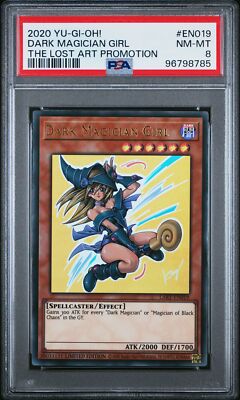 2020 YU-GI-OH! THE LOST ART PROMOTION #EN019 DARK MAGICIAN GIRL PSA 8-image