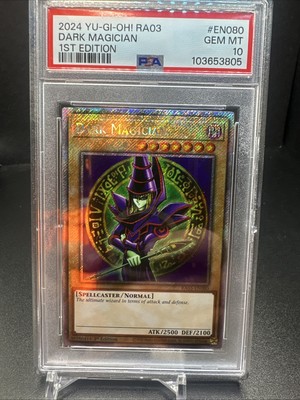 Dark Magician Platinum Secret Rare RA03-EN080 Quarter Century Bonanza 1st Editio-image