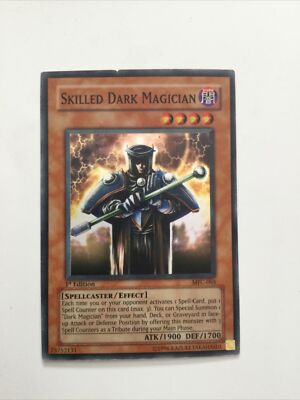 Yu-Gi-Oh Card - MFC-065 - SKILLED DARK MAGICIAN (super rare holo) Crease-image