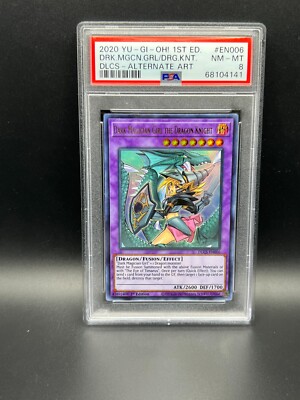 Yugioh PSA 8 NM-MT Dark Magician Girl the Dragon Knight DLCS-EN006 Ultra S#4141-image