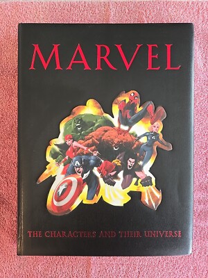 Marvel: The Characters And Their Universe Leather Bound Book Hardcover-image