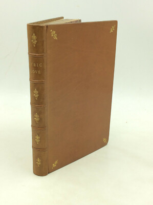 LYRIC LOVE: An Anthology ed. by William Watson - 1892 - HATCHARD FINE BINDING-image