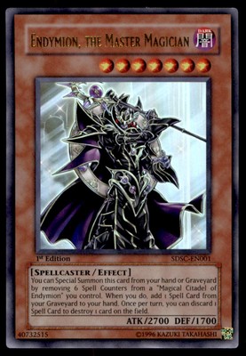 1996 Yu-Gi-Oh! Endymion, the Master Magician #SDSC-EN001 1st Edition Near Mint-image