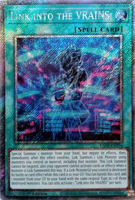 RA04-EN294 LINK INTO THE VRAINS! PLATINUM SECRET RARE 1ST EDITION YuGiOh CARD-image