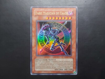 Yugioh - Dark Magician of Chaos IOC-EN065 Ultra Rare Original Print Foil Bleed-image