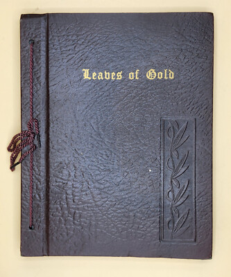 Vtg 1948 Leaves Of Gold By Clyde Francis Lytle 1948 Anthology Of Prayers GOOD-image