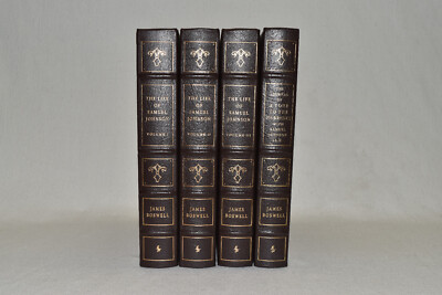 Easton Press 4V LIFE OF SAMUEL JOHNSON + HEBRIDES Boswell 1ST 1993 LEATHER RARE!-image