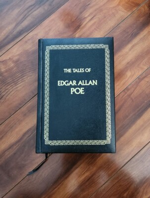 The Tales of Edgar Allan POE (1983 Hardcover Leather) Longmeadow Press - Good-image