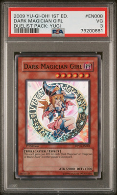 PSA 3 - Dark Magician Girl DPYG-EN008 Duelist Pack 1st Edition Super Rare YuGiOh-image