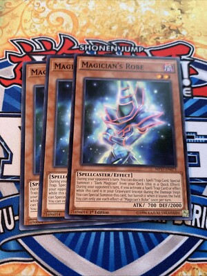 YUGIOH 3X Magician's Robe The Dark Illusion TDIL-EN018 LEDD-ENA04 NM PLAYSET!-image
