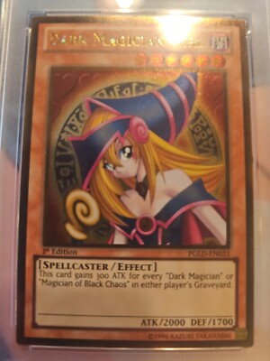 2014 Yu-Gi-Oh! PGLD-EN033 Dark Magician Girl 1st Edition PSA 9 MINT Gold-image