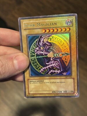 Yugioh Dark Magician SDY-006 Ultra Rare Unlimited MP HEAVY HOLO BLEED ERROR-image