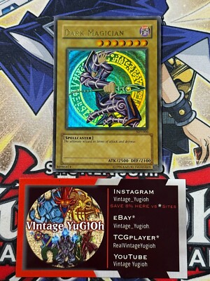 Yugioh Dark Magician SDY-006 Ultra Rare Wavy Unlimited HP #2-image