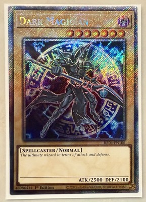 Dark Magician 7th Art 1st Edition Platinum Secret Rare RA04-EN106-image