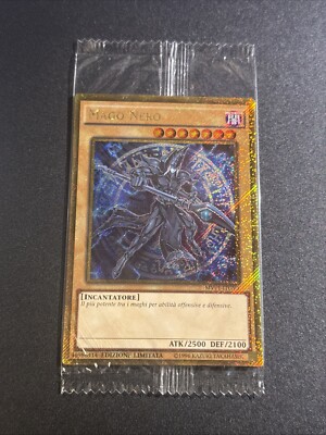 Yu Gi Oh Black Magician MVP1-ITGV3 Rare Gold Sealed Limited Edition Promo-image