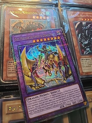 Dark Magician the Knight of Dragon Magic BLMR-EN001 Quarter Century Rare-image