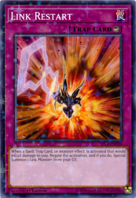 1x Link Restart - SP18-EN050 - Starfoil Rare - 1st Edition SP18 - Star Pack VRAI-image